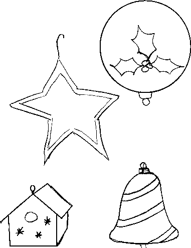 Christmas Tree Coloring Pages on Christmas Ornaments   Coloring Book   The Twelve Days Of Christmas