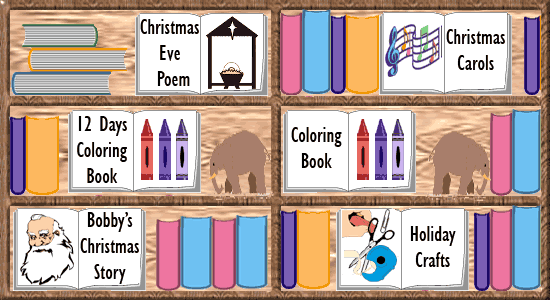 Santa's Christmas Library Image